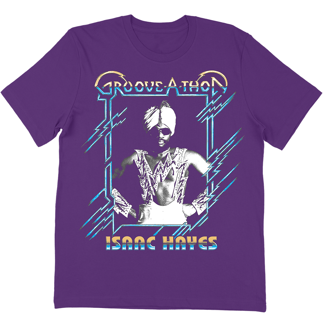 Isaac Hayes "Groove A Thon" T-Shirt In Purple