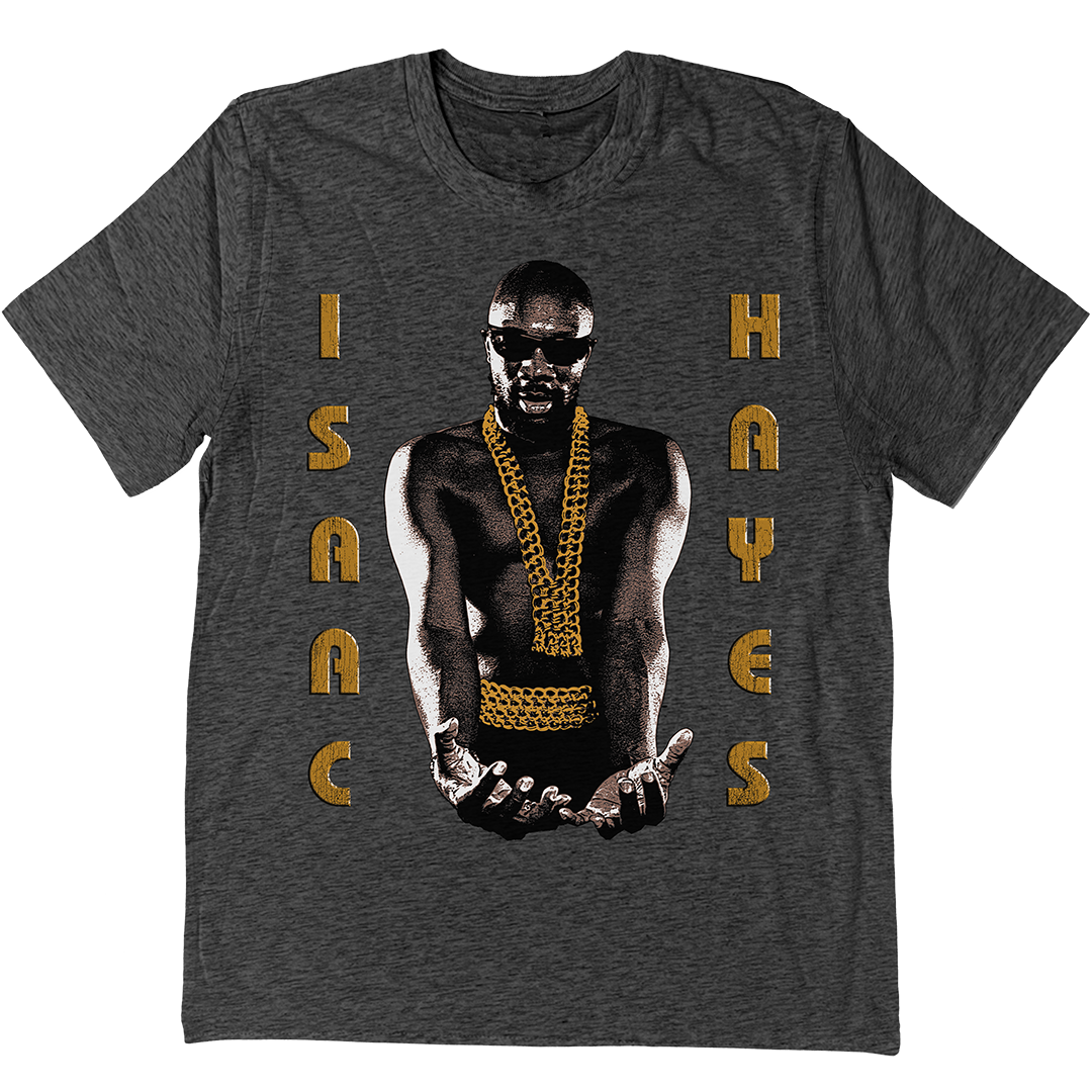 Isaac Hayes "Movement" T-Shirt In Charcoal Grey