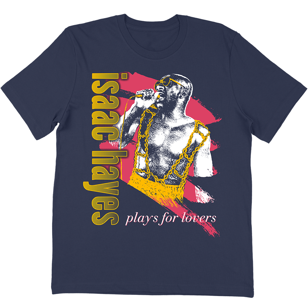 Isaac Hayes "Plays For Lovers" T-Shirt In Navy