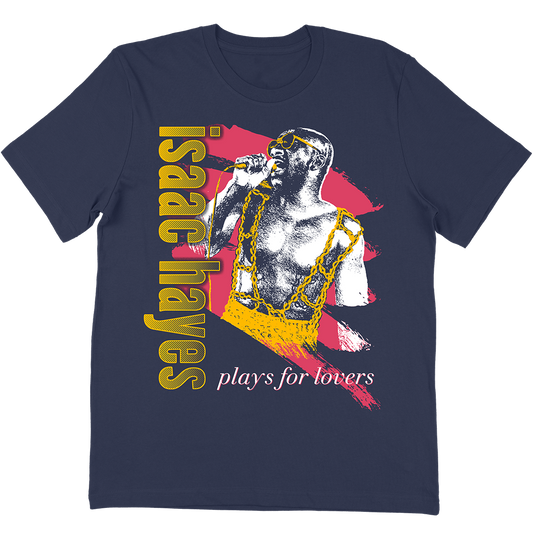 Isaac Hayes "Plays For Lovers" T-Shirt In Navy