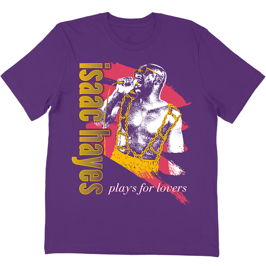 Isaac Hayes "Plays For Lovers" T-Shirt In Purple