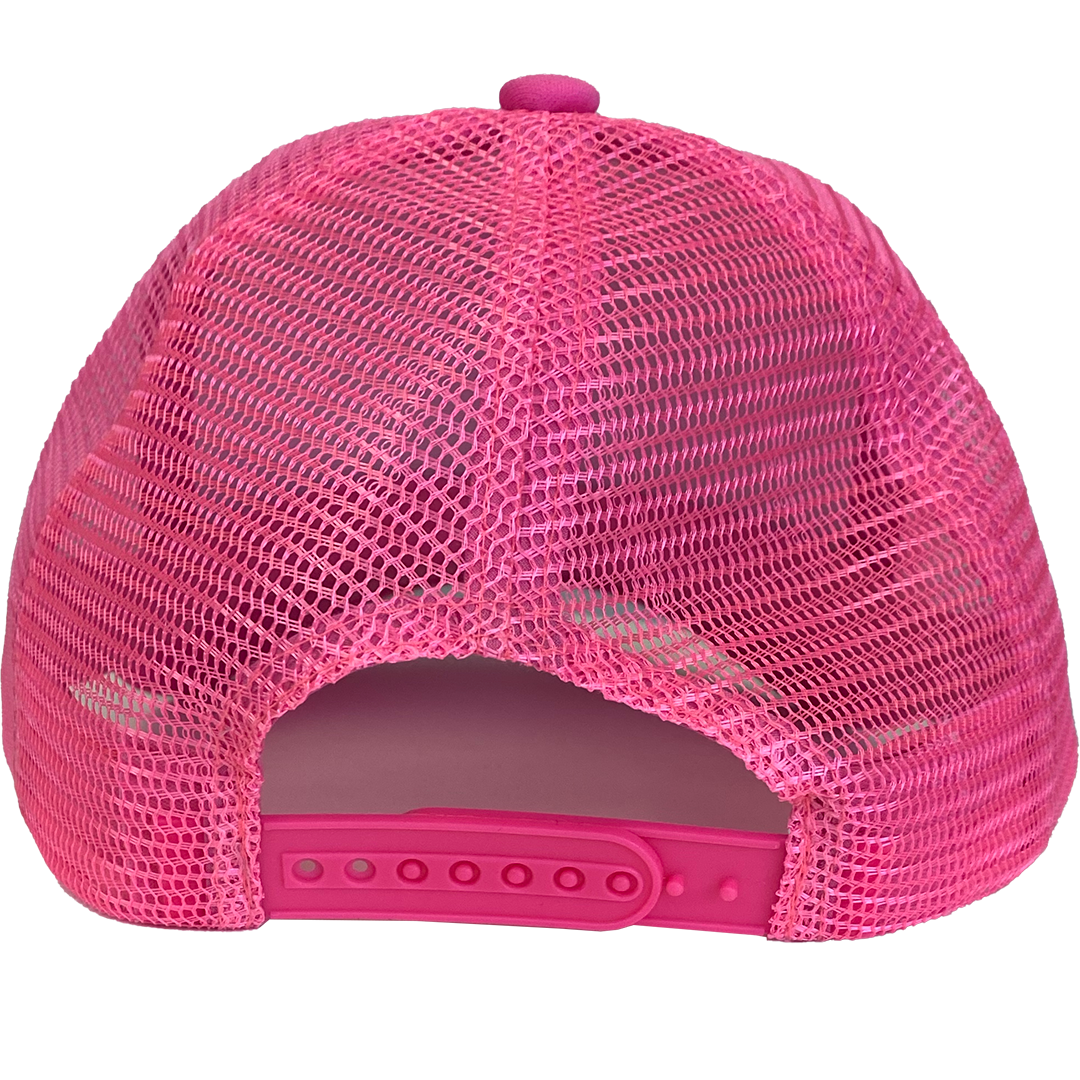 Too Short "Life Is..." Trucker Hat in Pink