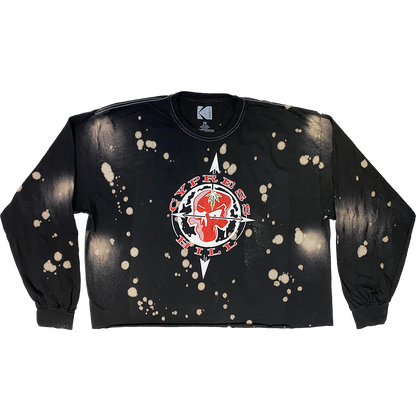 Cypress Hill "OG Skull N Compass" Women's Long Sleeve Crop Top