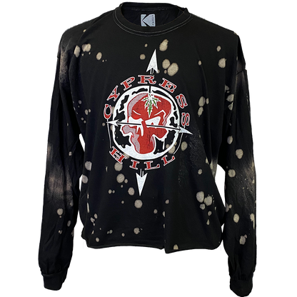 Cypress Hill "OG Skull N Compass" Women's Long Sleeve Crop Top