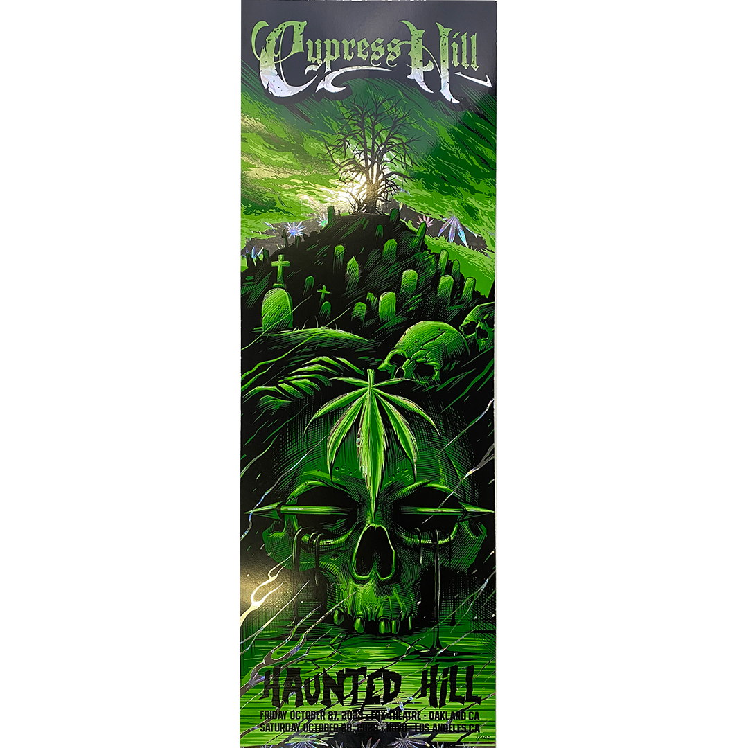 Cypress Hill "Haunted Hill 2023" Limited Edition Maxxer Foil Poster