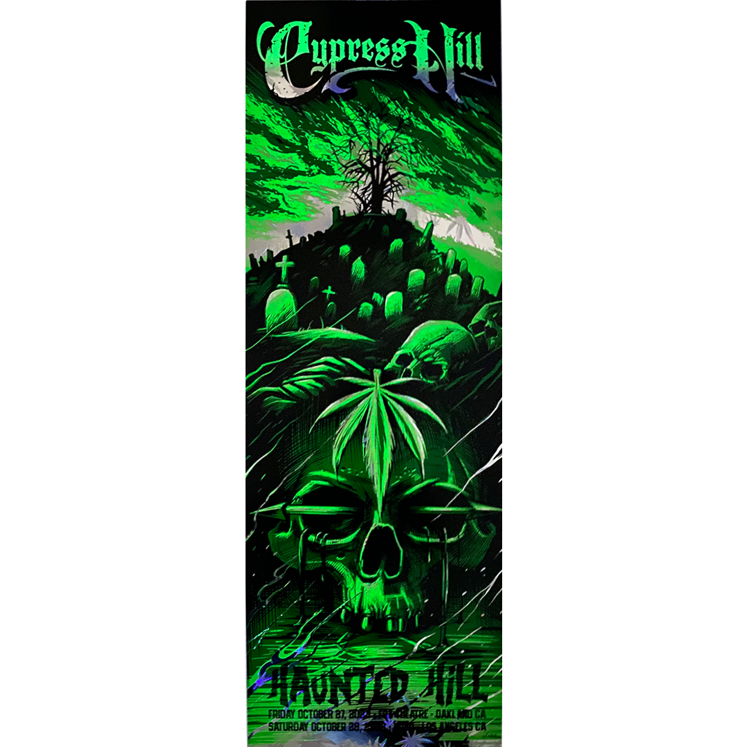 Cypress Hill "Haunted Hill 2023" Limited Edition Maxxer Foil Poster