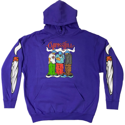 Cypress Hill "Blunted 2023" Pullover Hoodie in Purple