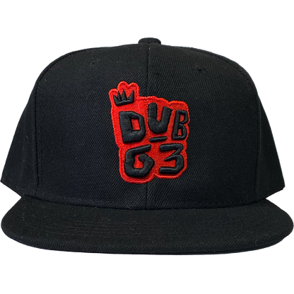 DubG3 "Logo Red" Snapback Hat