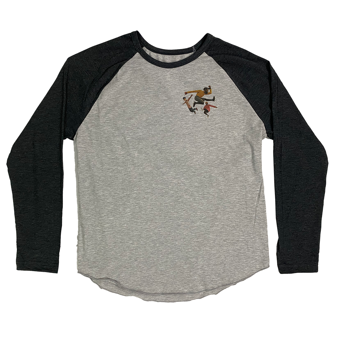 Black Eyed Peas "Elevation" Raglan T-Shirt in Heather Grey