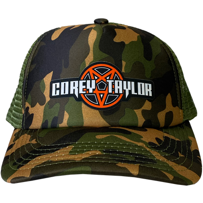 "Star Logo" Foam Trucker Hat in Camo