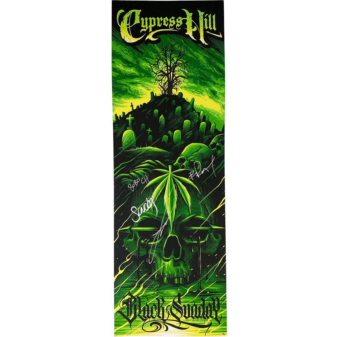 Cypress Hill "Black Sunday" AUTOGRAPHED Limited Edition Maxxer Poster