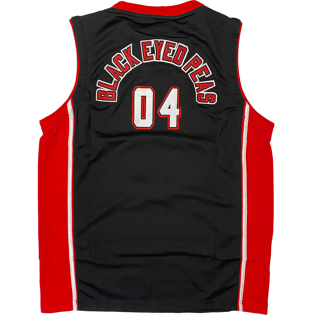 Black Eyed Peas "Elephunk" Custom Sports Jersey in Black and Red