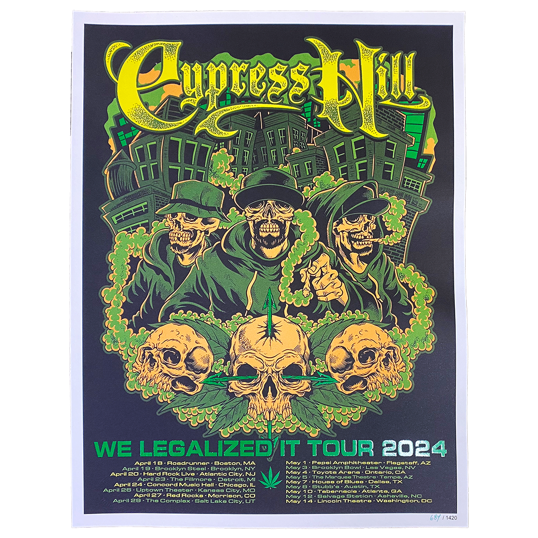 "We Legalized It Tour 2024" Limited Edition Hand Numbered Poster