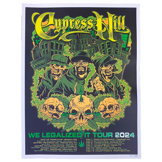 "We Legalized It Tour 2024" Limited Edition Hand Numbered Poster