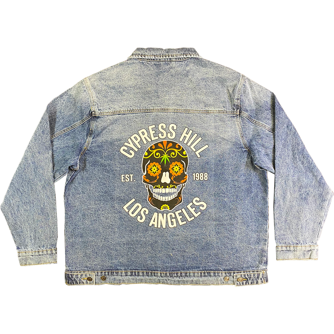 "Day Of The Dead" LIMITED RELEASE Light Denim Jacket