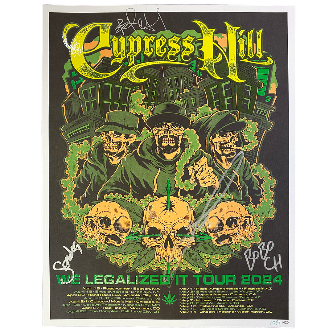 "We Legalized It Tour 2024" AUTOGRAPHED Limited Edition Hand Numbered Poster