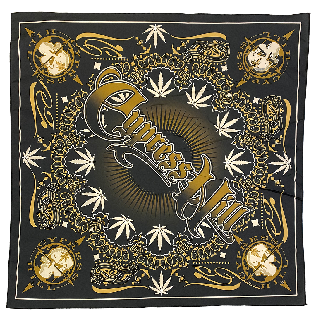 "Gold Filigree" Bandana