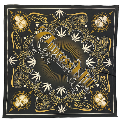 "Gold Filigree" Bandana