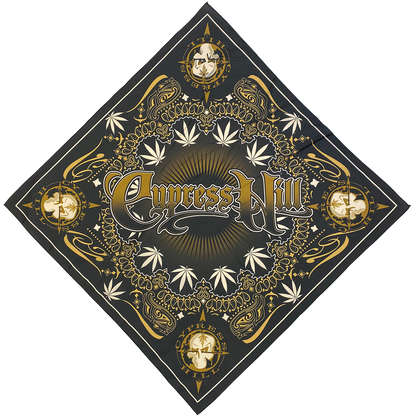 "Gold Filigree" Bandana