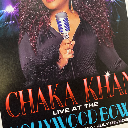 Chaka Khan "Live At The Hollywood Bowl" Limited Edition Poster