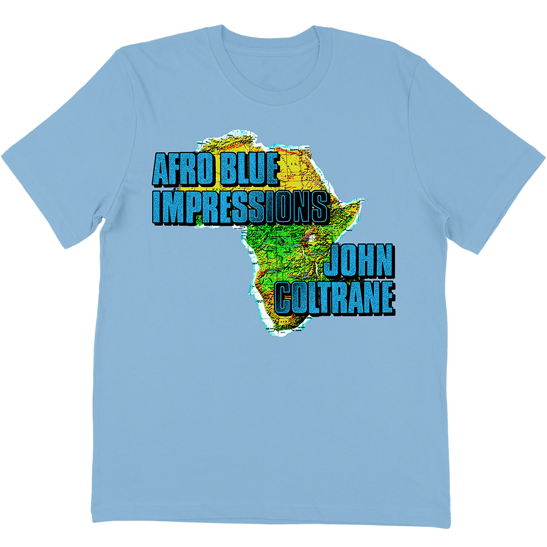 John Coltrane "Afro Blue Continent" T-Shirt In Light Blue