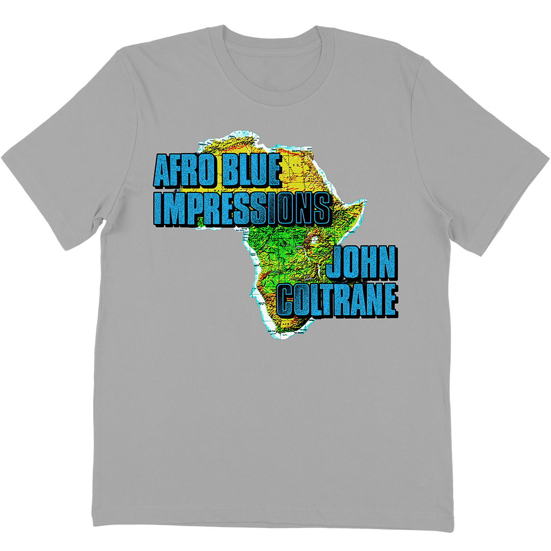 John Coltrane "Afro Blue Continent" T-Shirt In Silver