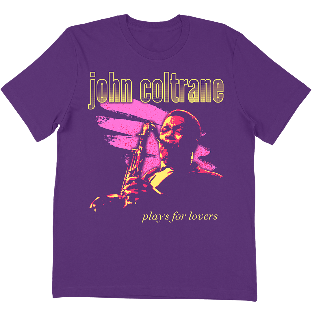 John Coltrane "Plays For Lovers" T-Shirt In Purple