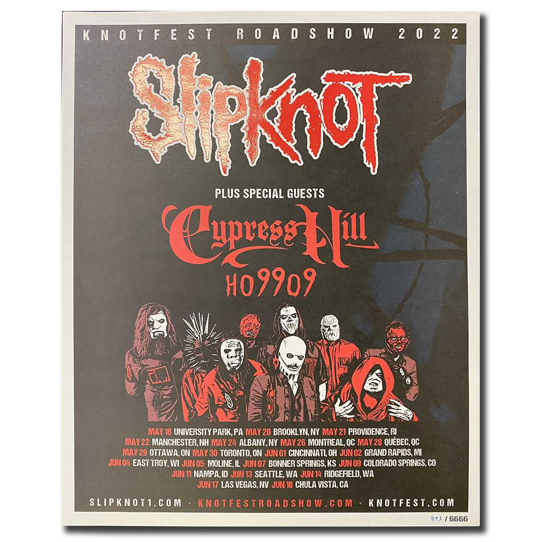 Cypress Hill "Knotfest" LIMITED EDITION Poster