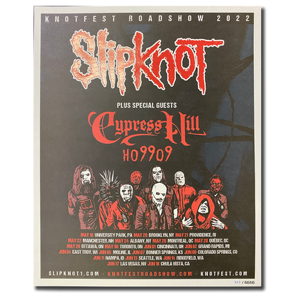 Cypress Hill "Knotfest" LIMITED EDITION Poster