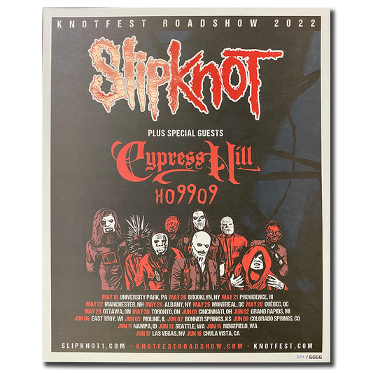 Cypress Hill "Knotfest" LIMITED EDITION Poster