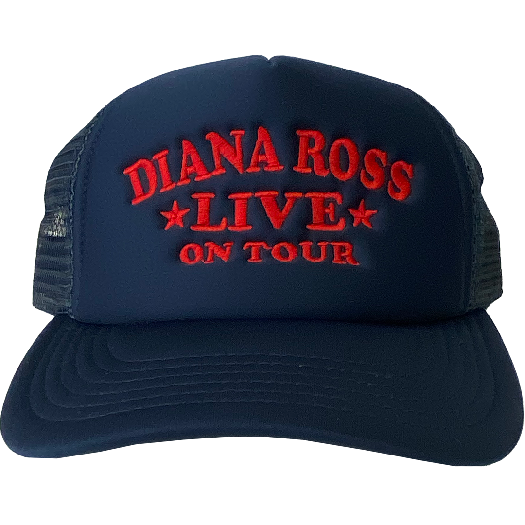 Diana Ross "Live On Tour" Trucker Hat in Navy