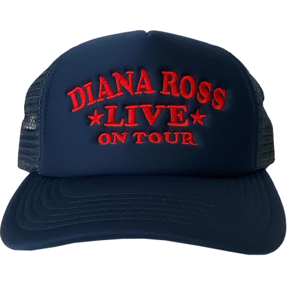 Diana Ross "Live On Tour" Trucker Hat in Navy