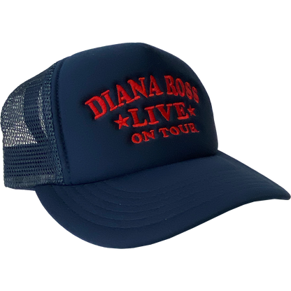 Diana Ross "Live On Tour" Trucker Hat in Navy