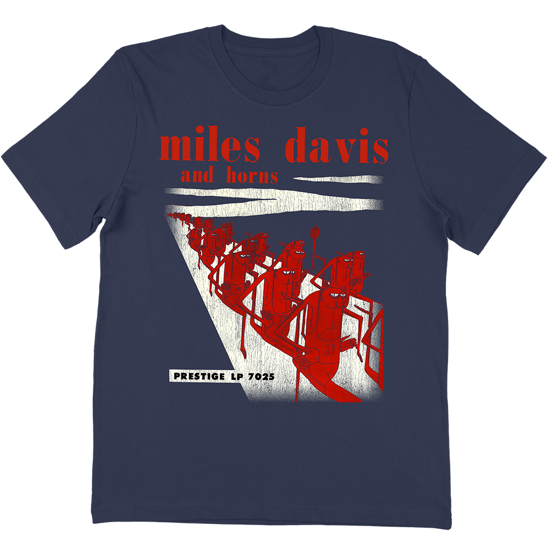 Miles Davis "And Horns" T-Shirt In Navy