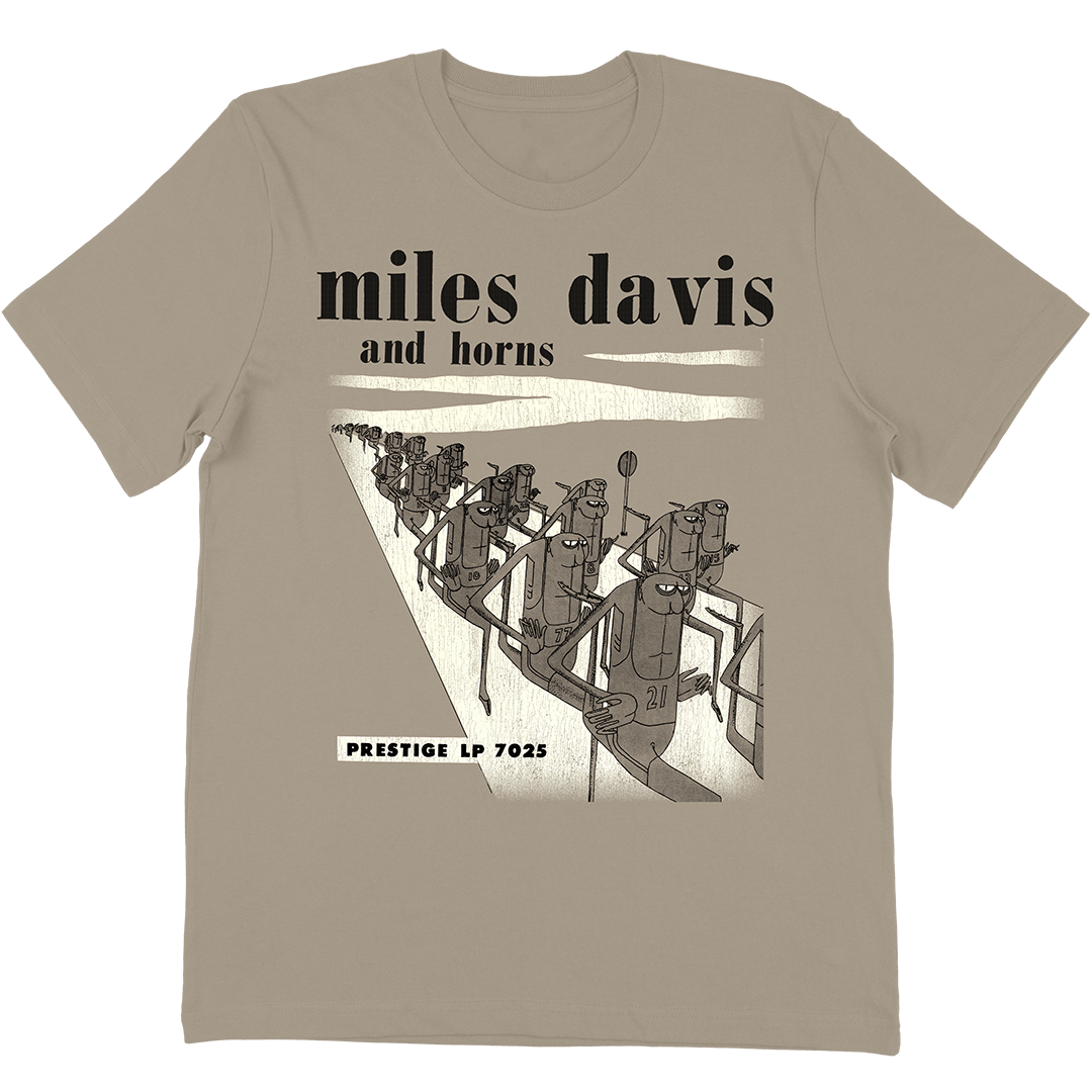 Miles Davis "And Horns" T-Shirt In Tan