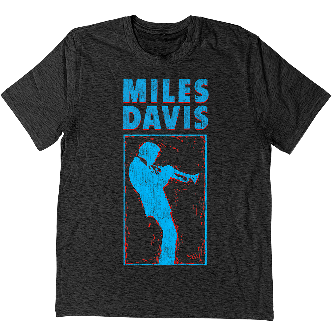 Miles Davis "Chronicle" T-Shirt In Charcoal Grey