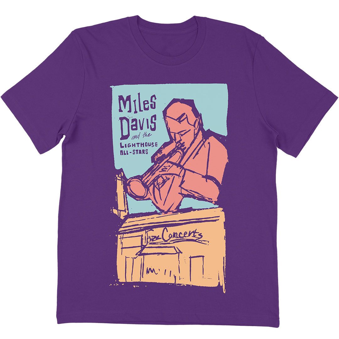 Miles Davis "Lighthouse All Stars" T-Shirt In Purple