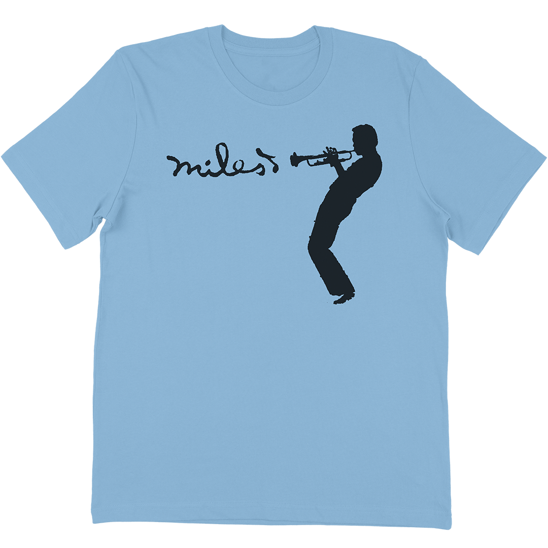 Miles Davis "Silhouette" T-Shirt In Light Blue