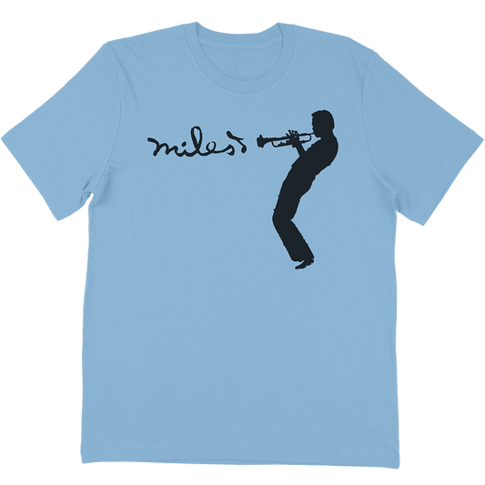 Miles Davis "Silhouette" T-Shirt In Light Blue