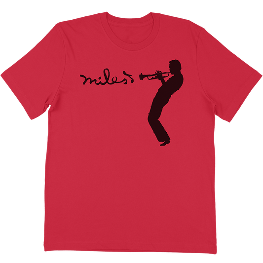 Miles Davis "Silhouette" T-Shirt In Red