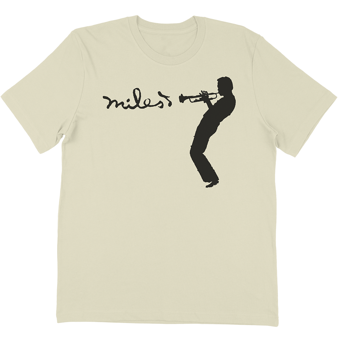 Miles Davis "Silhouette" T-Shirt In Vintage White