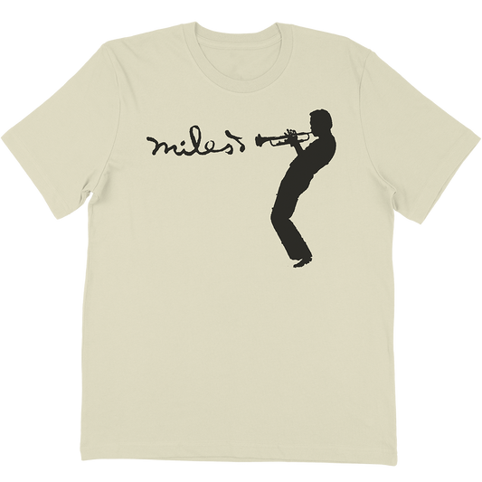 Miles Davis "Silhouette" T-Shirt In Vintage White