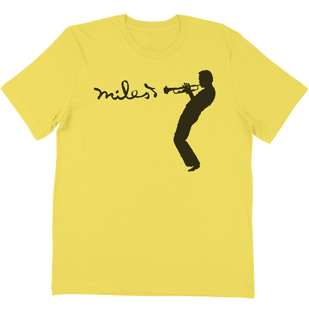 Miles Davis "Silhouette" T-Shirt In Yellow