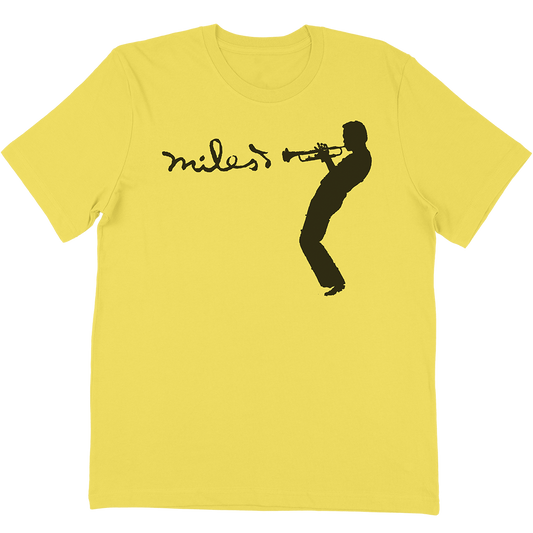 Miles Davis "Silhouette" T-Shirt In Yellow