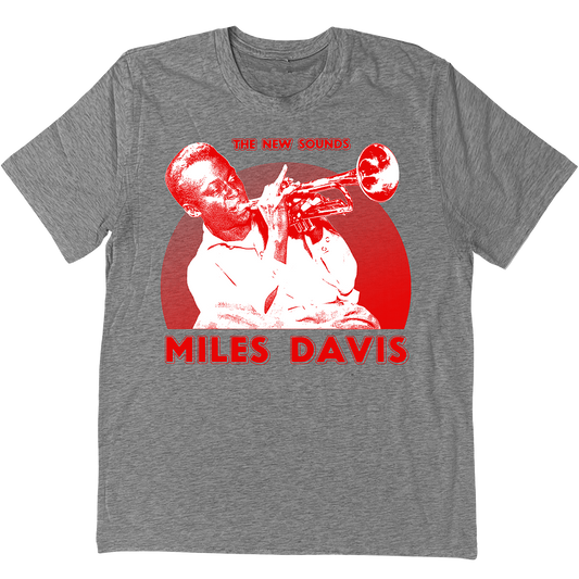 Miles Davis "New Sounds" T-Shirt Heather Grey