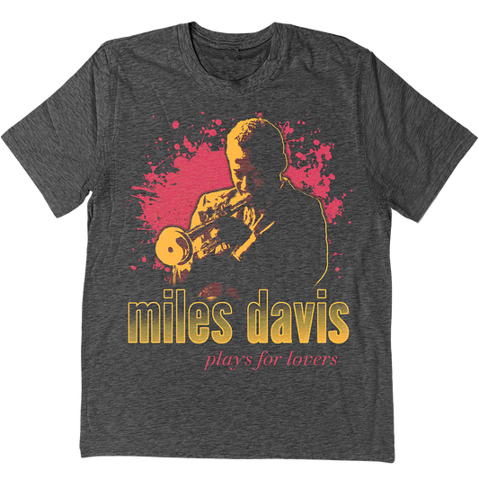 Miles Davis "Plays For Lovers" T-Shirt In Charcoal Grey