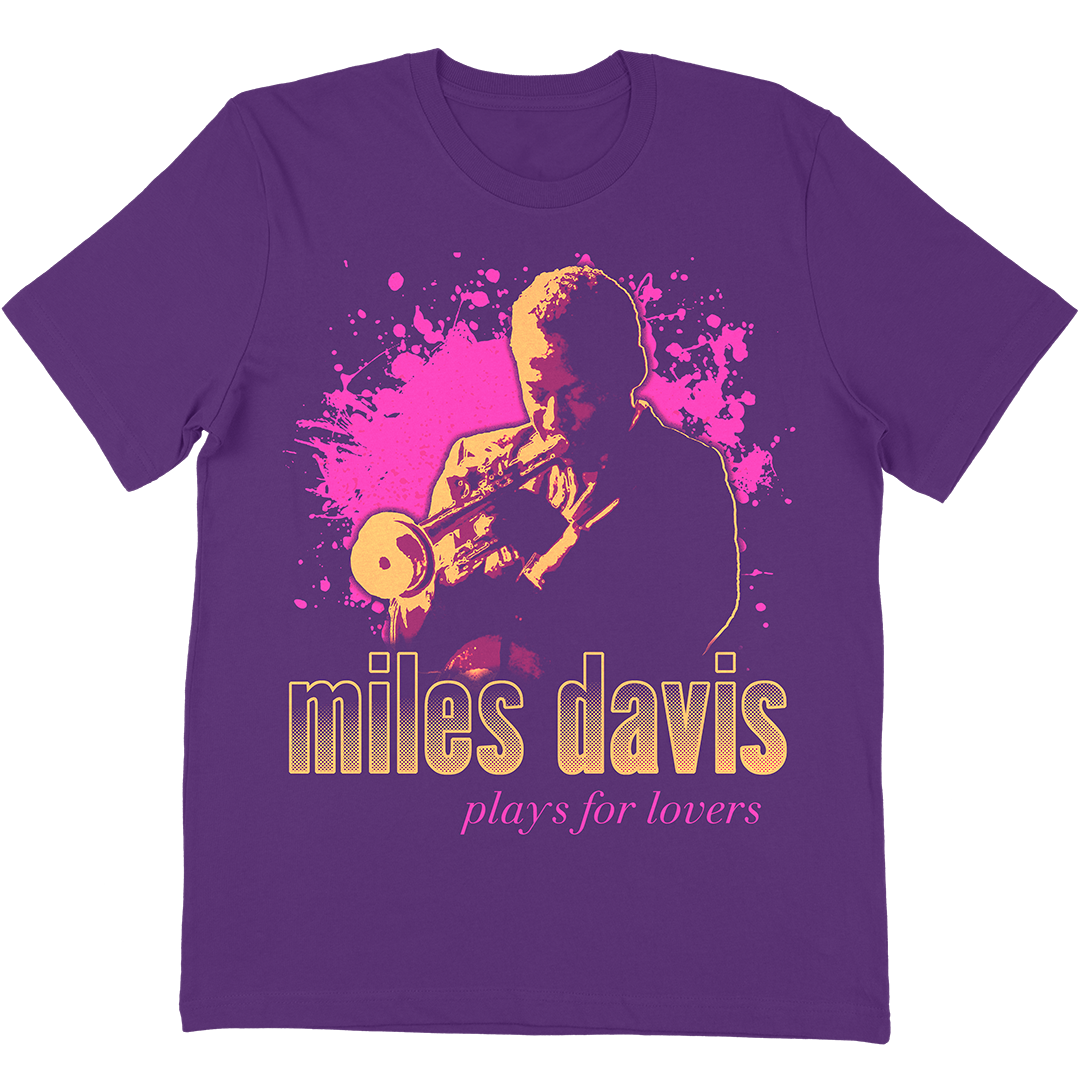 Miles Davis "Plays For Lovers" T-Shirt In Purple