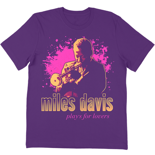 Miles Davis "Plays For Lovers" T-Shirt In Purple