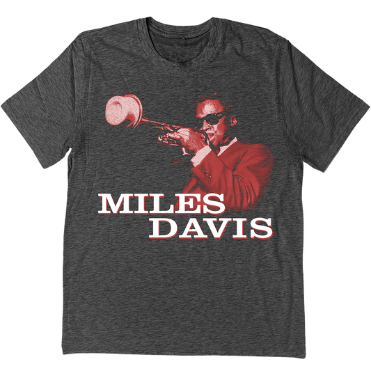 Miles Davis "Prestige" T-Shirt In Charcoal Grey