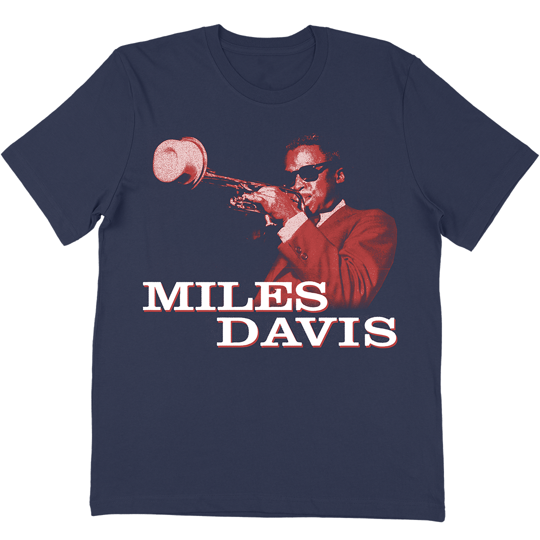 Miles Davis "Prestige" T-Shirt In Navy